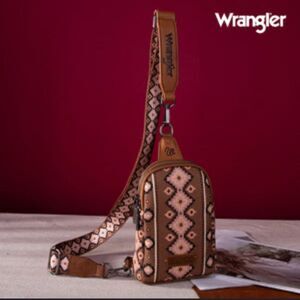 Wrangler Ladies Aztec Patterned Cross-body Bag